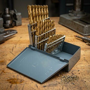 29-Piece Titanium-Coated HSS Drill Bit Set