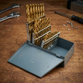 29-Piece Titanium-Coated HSS Drill Bit Set