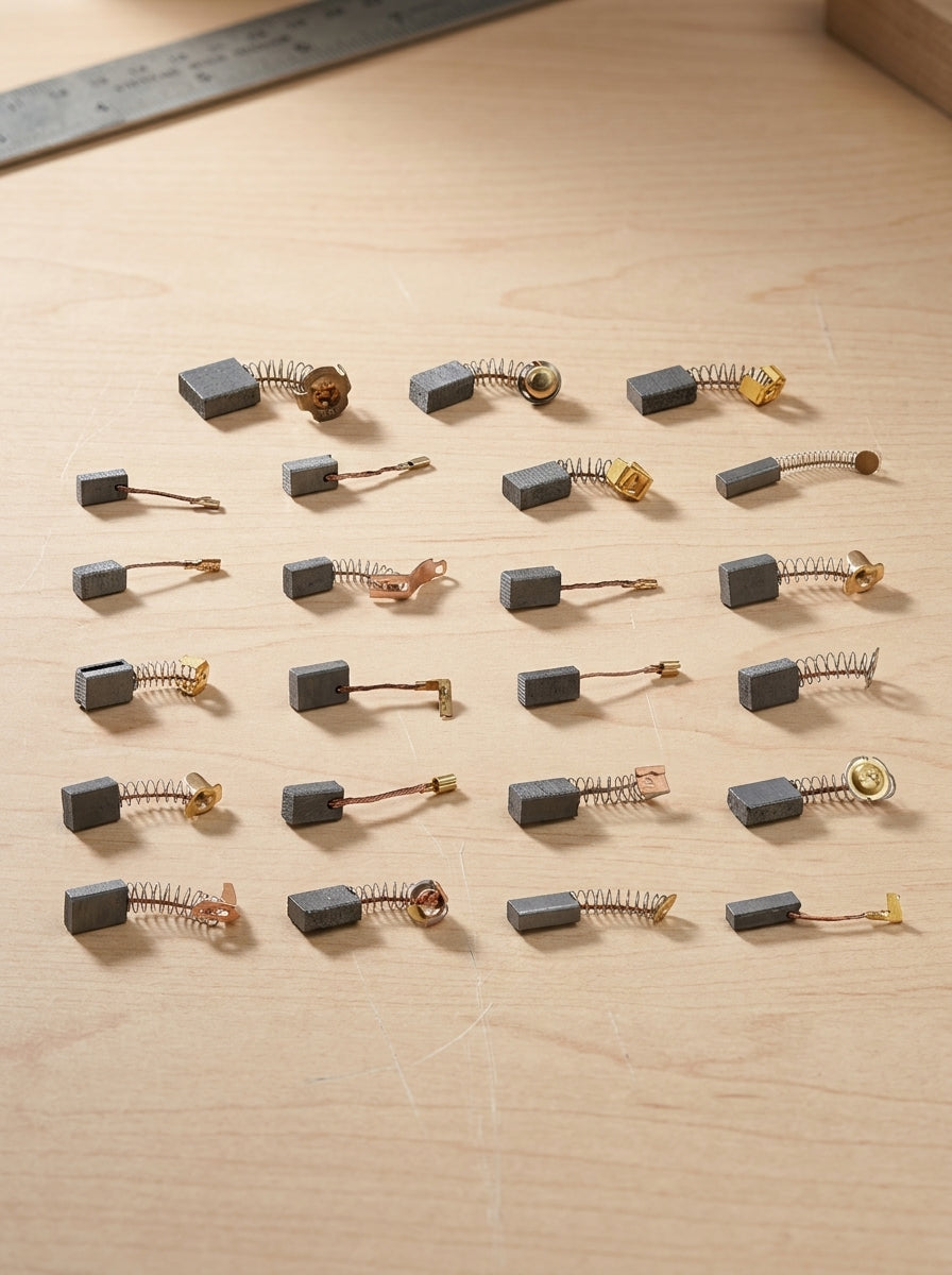 Carbon Motor Brush Assortment Kit, 20-Piece