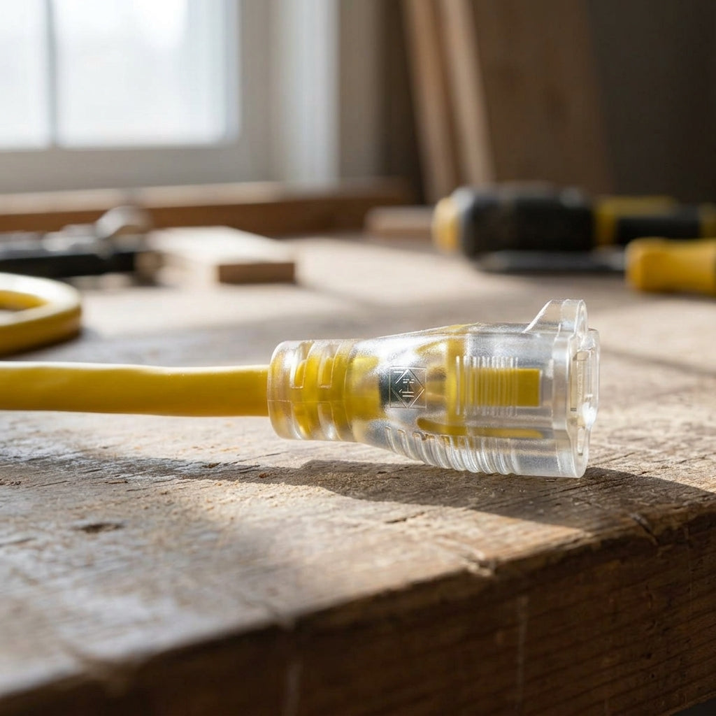 25 ft. 12/3 Heavy-Duty Extension Cord with Lighted End