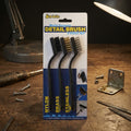 3-Piece Detail Wire Brush Set (Nylon, Brass, Stainless)