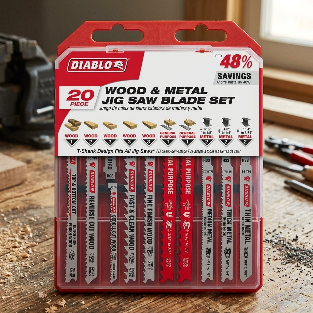 20-Piece Universal Oscillating Multi-Tool Blade Kit