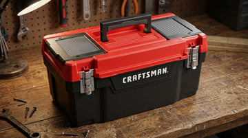 20 in. Plastic Tool Box with Removable Tray