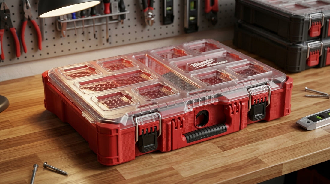 19 in. Small Parts Organizer with Removable Bins